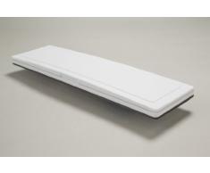 Magflap - Buca delle lettere da incasso, con aletta, chiusura magnetica, colore: bianco/argento opaco