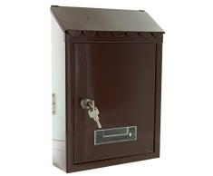 PORTALETTERE CASSETTA POSTALE "CAPRI"cm.21X6X30 - Marrone