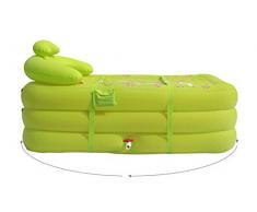 Piegare plastica Bath Botti doppio gonfiabile vasca da bagno per adulti idromassaggio Rosa Verde Materiale PVC esterno 160 * 85 * 75cm, Entro 125 * 55 * 45cm ( Colore : #2 )