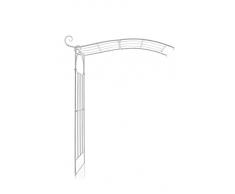 CLP semicircolare Rose arco gelsomino BIG per il fissaggio a parete, in robusto ferro, altezza totale/ - larghezza: 230 cm/180 cm, in fino a 3 varianti
