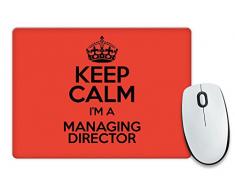 RED Keep Calm I'm a direttore colore 3368-Cassetta per posta Tappetino per Mouse