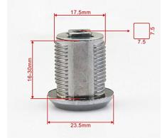 Doutop lgking supply-Serratura a camma per armadietti, cassette delle lettere, cassetti, cassetta postale, 17,5 x 25 mm, con chiavi, 16mm Drawer lock
