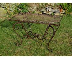 Tavolo da giardino Nostalgia battuto tavolo in ferro 12kg Loungetisch marrone