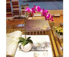 1 X Arredamento Artificiale Simulazione Farfalla Orchidea Pianta - Fucsia