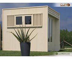 Casetta in legno da giardino 2x2 LA PRATOLINA di alta qualità modello CUBO ad uso ricovero attrezzi,legnaia,box moto,ricovero animali,capanno attrezzi