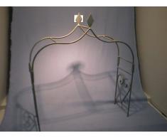 Arco per rose grigio piccolo B = 40 cm, H = 44 cm, T = 12 cm