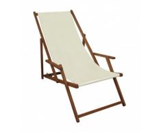 Sedia a sdraio bianco sedia a sdraio pieghevole sedia a sdraio sedia a sdraio spiaggia sedia da giardino in legno mobili 10 – 303