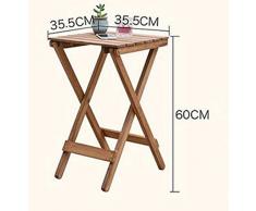 Semplice in legno massello Fiore cremagliera soggiorno balcone pigro pieghevole Tavolo tavolino esterno tavolino ( colore : B )