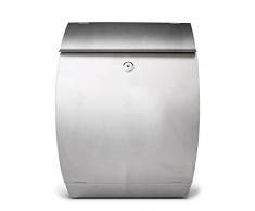 Cassetta postale design in acciaio inox bauchiger cassetta postale con scomparto per giornali