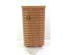 Mobili Accessori Miniatura Casa Delle Bambole Scala 1:12 Capanno Da Giardino Per Esterno in Legno Naturale