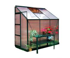 Serra in alluminio 125x252xh213cm per piante fiori ortaggi giardino G1002F 4X8