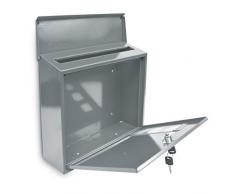 Cassetta Postale in Design per Montaggio A Parete,, COLORE GRIGIO