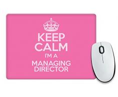 Colore: rosa, motivo: "Keep Calm I'm a direttore colore 3368-Cassetta per posta Tappetino per Mouse