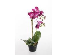 Artificielles-Orchidee artificiali hampes 2, in vaso, altezza 40 cm, motivo: reel erica, colore: erica