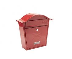 Sterling MB01R - Cassetta della posta classica, colore: Rosso