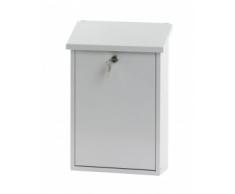 V-Part VB 440070 - Cassetta buca delle lettere, montaggio a parete, altezza 40 cm, colore: bianco