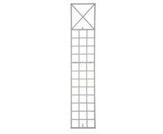 CLP-Graticcio per bicicletta, TRIGO, montabile su muro, in ferro, supporto per le piante rampicanti, 200 x 40 cm, colori assortiti, differents da parete, superficie facilmente e si forma Bianco