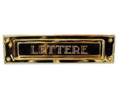 Buca Per Lettere per Posta in Ottone Stampato Finitura Ottone Lucido Art 2501
