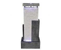 Zen'Light SCPM2C Mura - Fontana a muro d'acqua, 46 x 27 x 90 cm, colore: bianco/nero