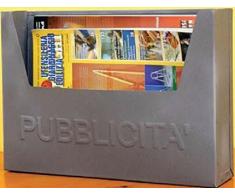 Cassetta postale porta pubblicita' volantini in acciaio colore antracite
