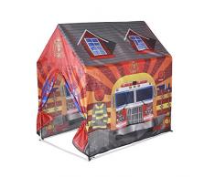 Knorrtoys 55436 - Tenda per bambini, motivo: Caserma dei pompieri
