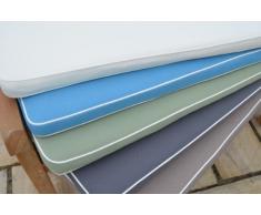 Per divano a 3 posti, 1,4/M) 1,40 Meters-Cuscino per panca da giardino di alta qualità e con imbottitura in tessuto solo-Cuscino, colore: grigio talpa