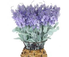 1 Mazzetto Falso Provence Artificiale Lavanda Bouquet Home Office Decorazione - Orchidea