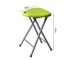 Heruai Home Portable Piccolo sgabello Sedia robusta sgabello pieghevole sedia da pranzo sgabello all'aperto Sgabello da pesca Escursioni Escursioni Sgabello in plastica Supporto in metallo Panchina antiscivolo Acciaio inossidabile