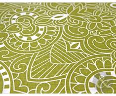 Just Contempo Set copripiumino stile barocco, colore verde, letto matrimoniale