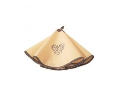 ASCIUGHINO CUORE GRIGIO TONDO A NIDO APE 69X69X0.5 CM