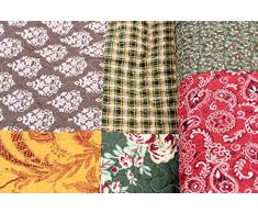 Copriletto Hanna 230 x 250 cm Patchwork Plaid a quadri motivo barocco Quilt tovaglia