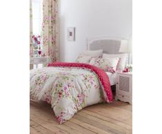 Catherine Lansfield, Set di biancheria da letto Canterbury, incl. copripiumino e 2 federe, 230 x 220 cm/50 x 75 cm, letto King Size, colore: Rosso