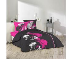 Douceur DIntérieur - 1641239, Parure Per Il Letto 4 Pz , 240 X 300 Cm , Malia , Stampato 42 Fili Allover , Senza