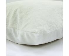 thedecofactory Cuscino di pavimento Extra Morbido Bianco 60 x 60 cm Comete poliestere 60 x 60 cm