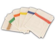 takestop® SET 6 STROFINACCIO STROFINACCI SPIGATO 50X70 CM 100% COTONE ASCIUGAPIATTI ASCIUGA PIATTI CANOVACCIO