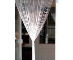 1001 Wohntraum F11 - Tenda a fili, 100 x 200 cm, colore: Bianco