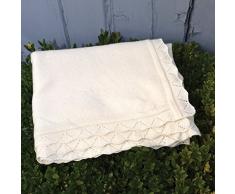 Cashmere e lana bordo a coperta per neonati