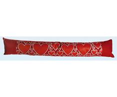 Paraspifferi CUORI ROSSO para spifferi anti corrente d'aria 81 cm porta