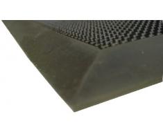 Zerbino robusto di qualitá FINGERTIP - 60 x 100 CM. 100% di gomma riciclare per uso esterno. Resistenti contro il gelo. Colore nero.