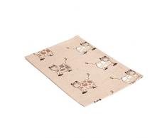Vaitkute 216019 - Set di 2 asciugapiatti Kuh misto lino con stampa motivo: alci 50% lino e 50% cotone lavabili a 40º 240 g/ m2 47 x 70 cm colore: naturale