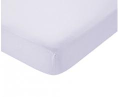 AmazonBasics Everyday Lenzuolo con angoli singolo, in 100% cotone, Lilla 90 x 200 x 30 cm