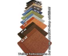 Sisal tappeto bordo decorato - Tappeto Fibra Naturale Marrone 65 - 06, marrone, 200x200 cm
