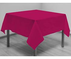 Tovaglia antimacchia quadrata 180 x 180 cm ALIX lampone di Soleil dOcre