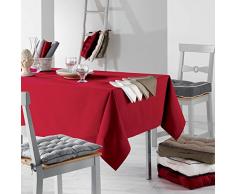 Le Jardin des Cigales Set di 3 tovaglioli da tavolo, Cotone, rosso, 40x1x40 cm