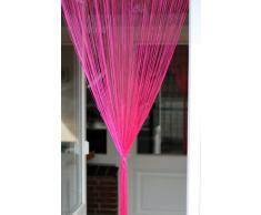 1001 Wohntraum F06, linea Fadenstore - Tenda a fili, 100 x 200 cm, colore rosa