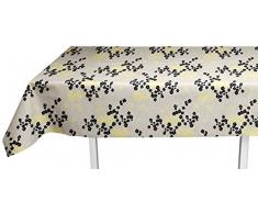 Soleil dOcre 857130 Anael - Tovaglia rettangolare cerata in PVC, 240 x 140 cm, colore: nero
