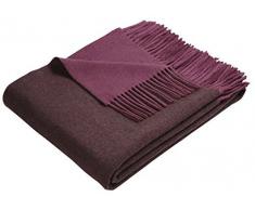 Bocasa Biederlack - Coperta cashmere-plaid 130 x 170 cm, berry-aubergine by Bocasa