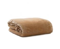Pink Papaya Snug Me Supersoft - morbidissimo e fantastico plaid extra grande, effetto cashmere; 200 x 150 cm; 280g/m² Fleece; Colore: cappuccino