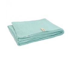 Little Naturals 516-511-64945 - Coperta lavorata a maglia, 75 x 100 cm, motivo Drops, colore: Menta