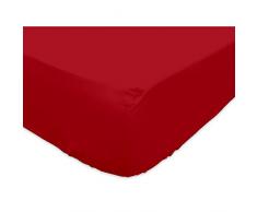 Lenzuolo con angoli 90 x 200 cm in cotone SO rosso